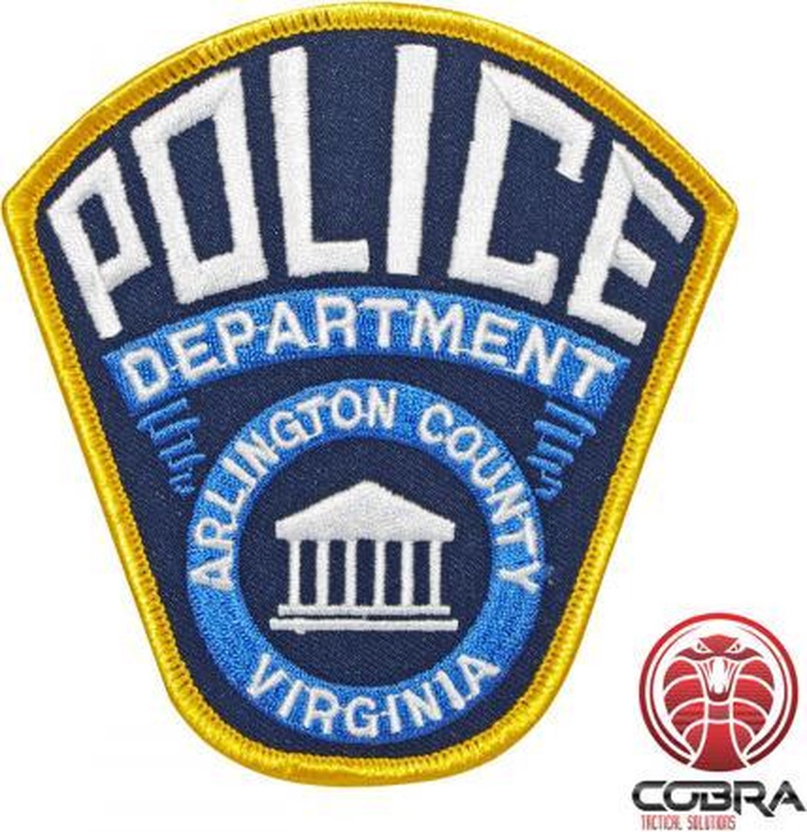 Police Department Virginia geborduurde patch embleem | Strijkpatch embleemes | Military Airsoft